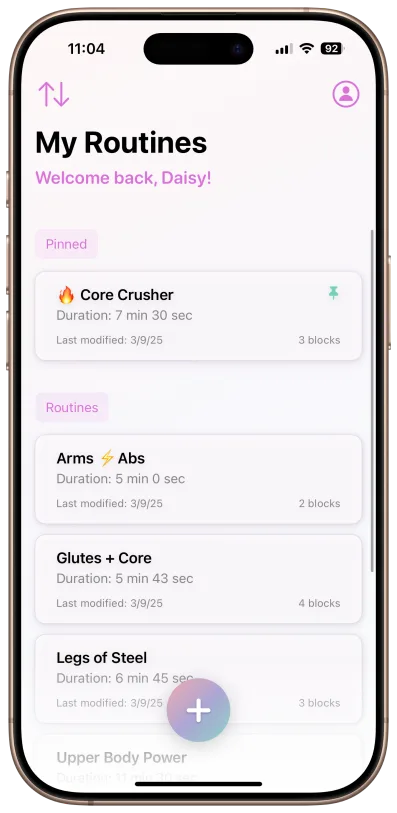Switch between personal and class modes